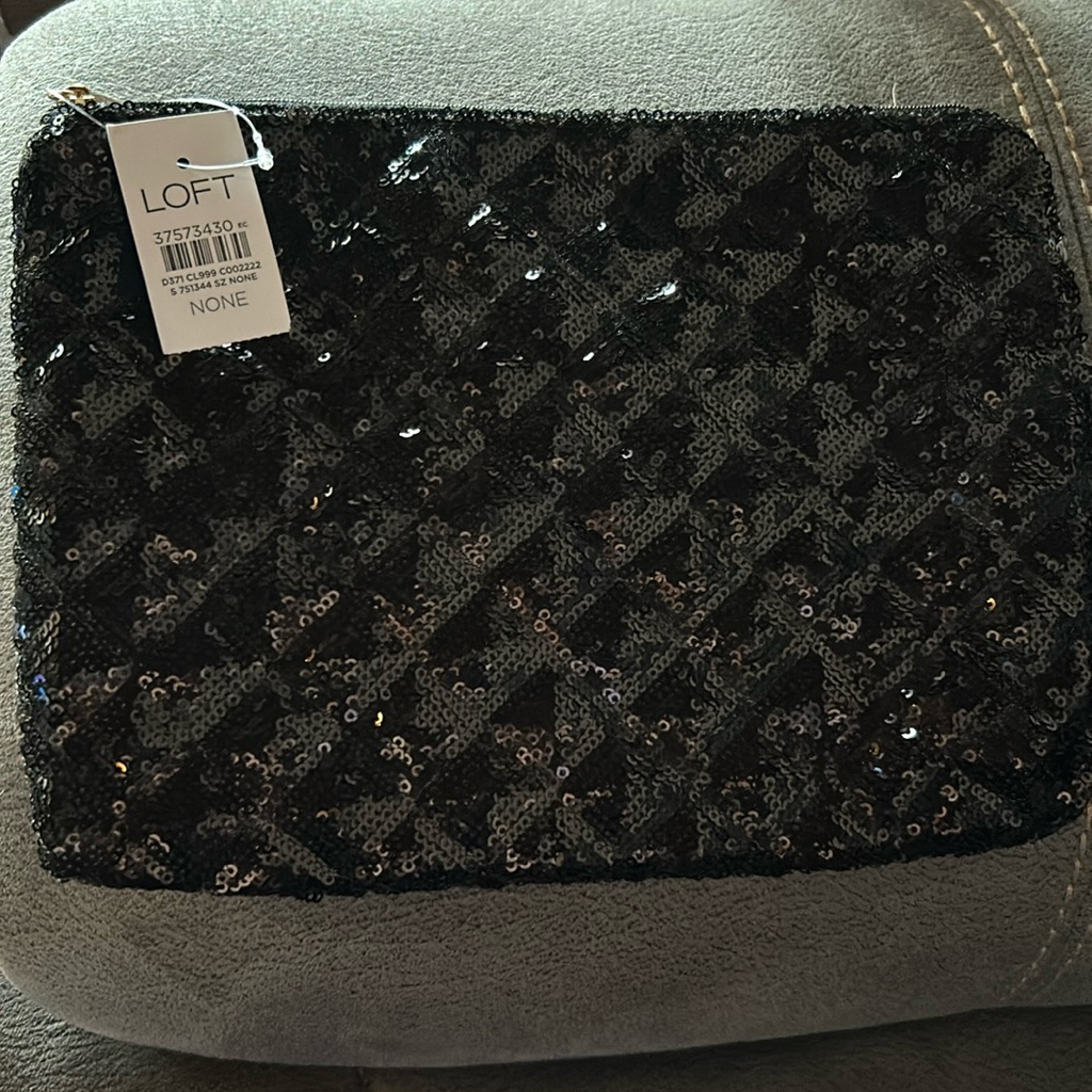 Nwt Loft Sequin Clutch